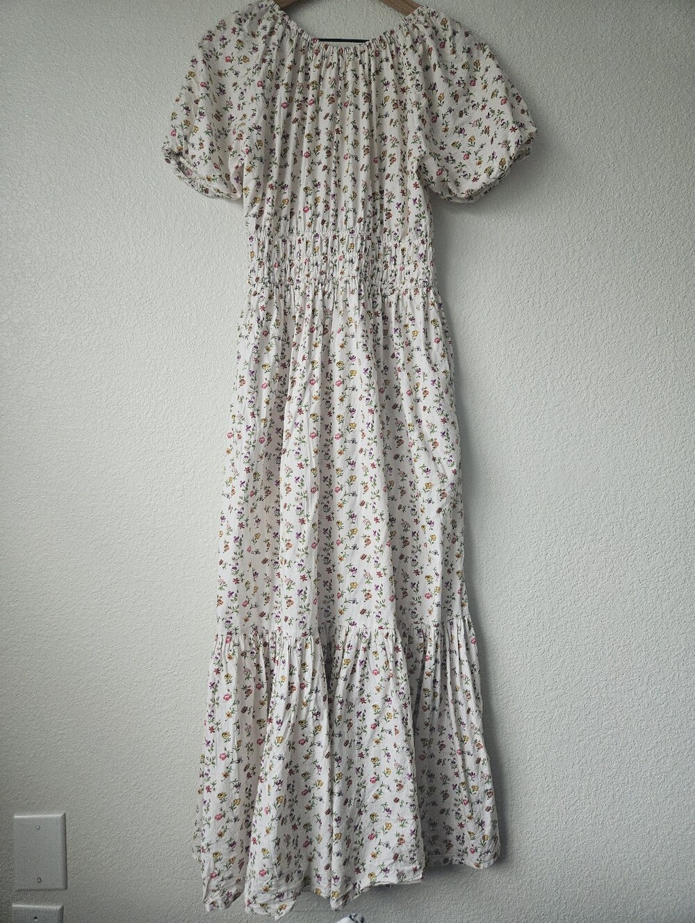 Christy Dawn the Brynne dress in cream garden, small - Picture 8 of 10
